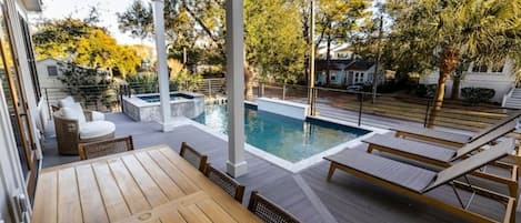 屋外プール、温水プール