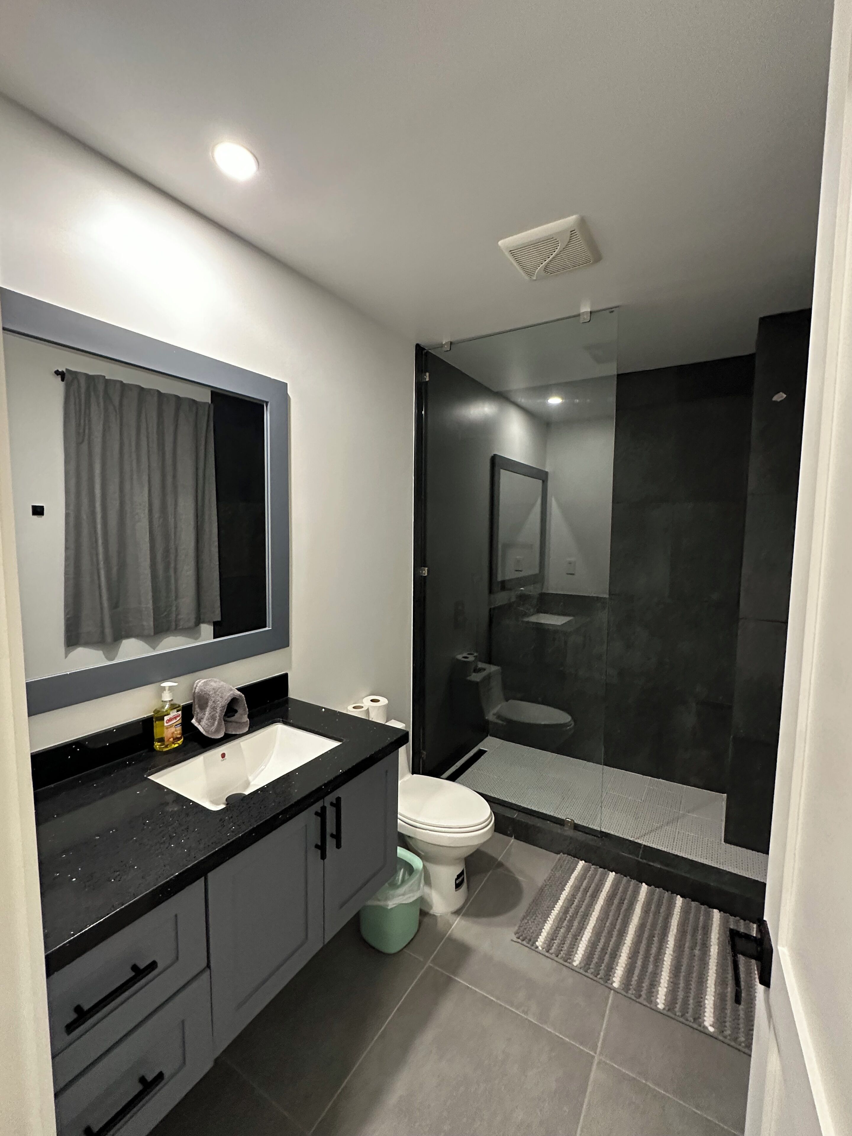 Dusche, Handtücher, Toilettenpapier
