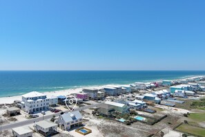 Vlak bij het strand