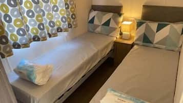 2 bedrooms, in-room safe, iron/ironing board, WiFi