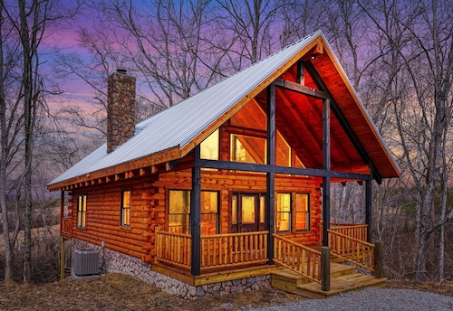 Bluebonnet Luxury Cabin-Hytti-Ylellinen-Oma kylpyhuone