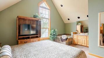 4 bedrooms, iron/ironing board, travel crib, WiFi