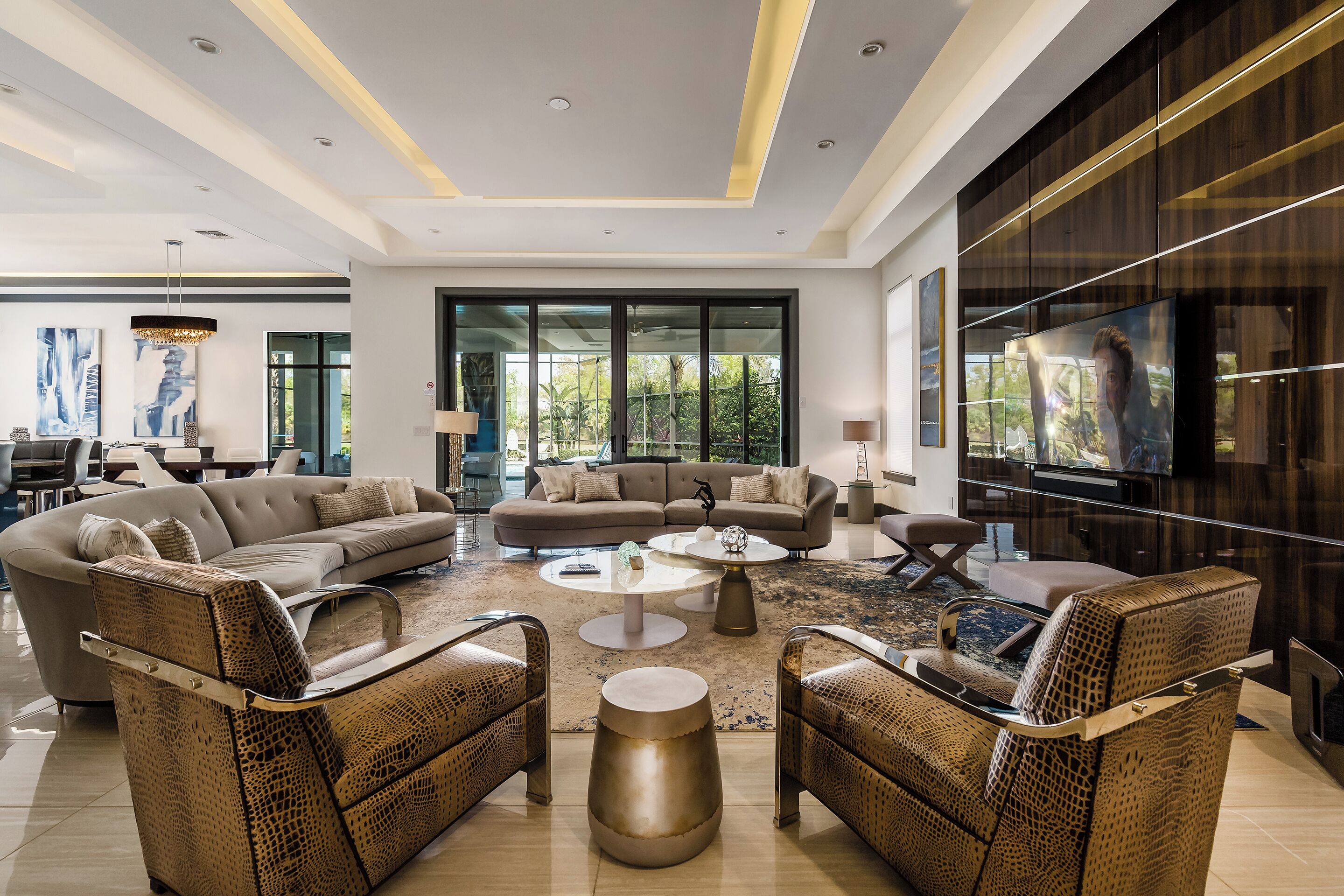 House (W004 - The Alyssa) | Living area | Smart TV, video game console