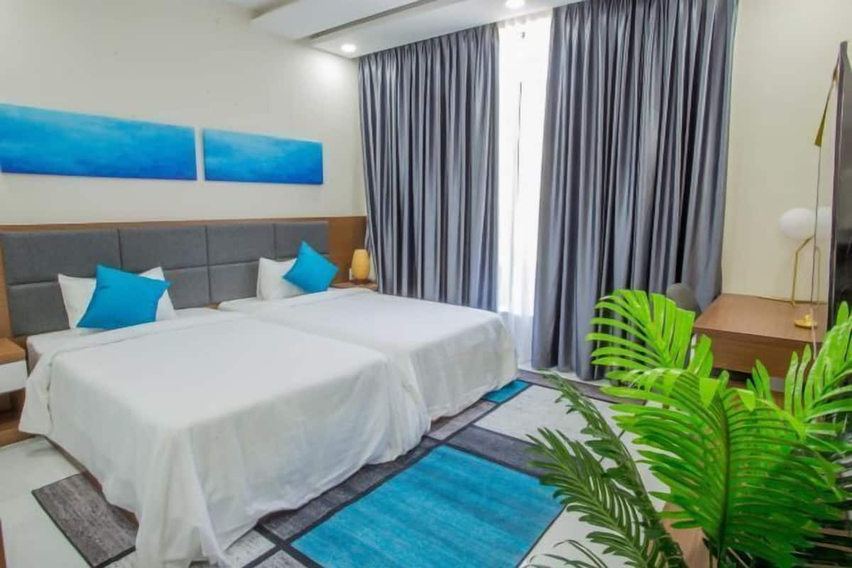 2 bedrooms, premium bedding, pillow-top beds, individually decorated