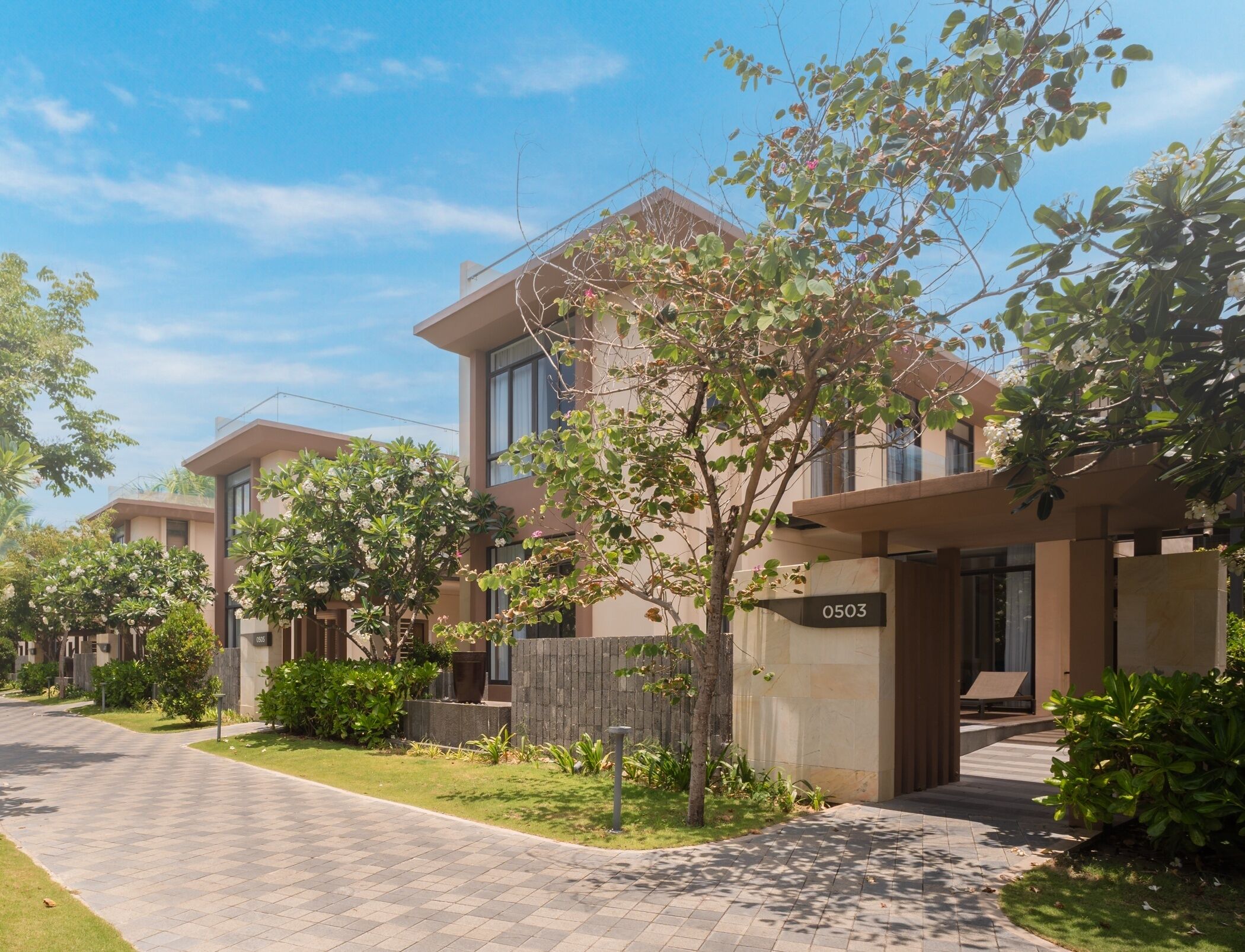 فيلا - ٣ غرف نوم - بمسبح خاص - منظر للحديقة | أغطية فراش متميزة وأسرّة بطبقة علوية مريحة وميني بار