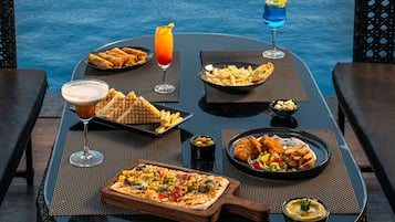Indoor pool, open 8:00 AM to 7:00 PM, pool loungers