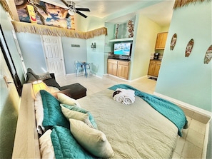 Iron/ironing board, travel crib, WiFi, bed sheets
