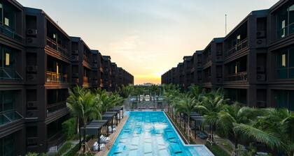 STD2-SW2 : 2 Bedrooms Suite with balcony-56sq.m.-Full Kitchen