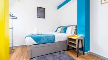 1 bedroom, iron/ironing board, travel crib, WiFi