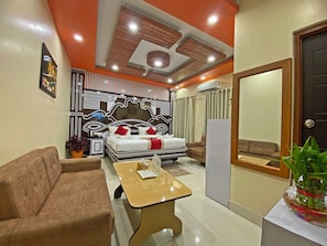 Superior Double Room, 1 King Bed, City View | Premium bedding, in-room safe, individually decorated - Hotel Janmabhumi (Kathmandu)