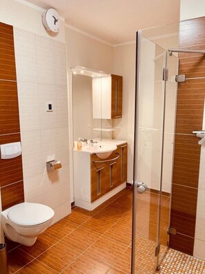 Dusche, Handtücher, Seife