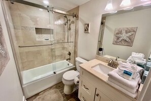 Bathroom - Beach beauty, just steps to the beach!!! (St. Augustine)