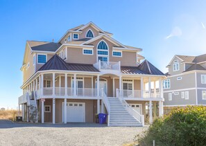 Unclassified image, 3 of 54, button - Sandtuary - Opulent 8 BR Oceanfront with Elevator, Hot Tub - Community Pool! (North Topsail Beach)