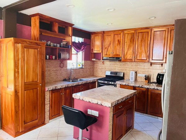Maison luxueuse | Cuisine privée | Réfrigérateur grande capacité avec congélateur, lave-vaisselle