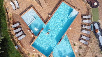 Indoor pool, a heated pool