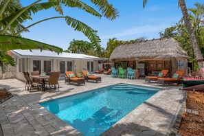 Una piscina riscaldata