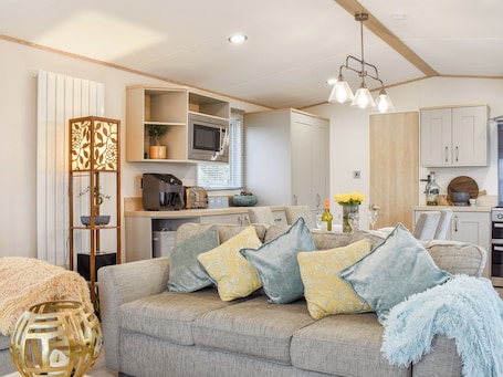 TV. With your own private hot tub, this is the perfect spot to unwind in.