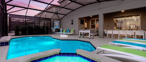 2 outdoor pools, a heated pool