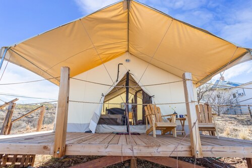 Settle Into a Cozy Old West Cabin Tent Escape