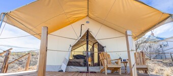 Settle Into a Cozy Old West Cabin Tent Escape