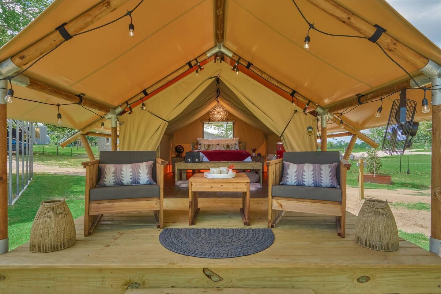 Glamping Resort Tent on a Honey Farm