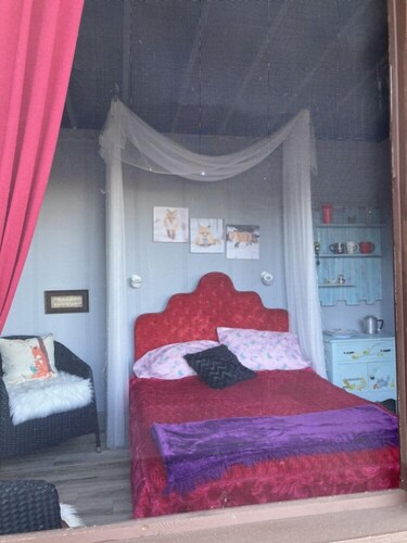 Foxy Den Chalet Cabin - 1 room
Nestled in the valley Pet friendly! Off grid camp