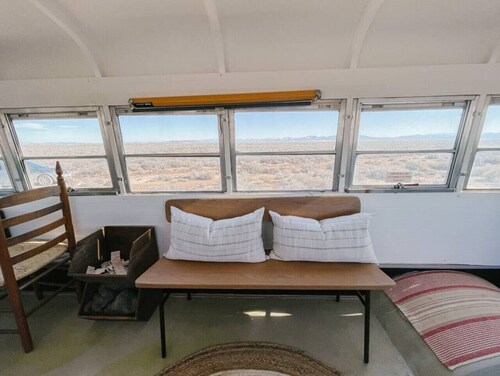 The Nowhere Bus · Off-Grid, Stargazing, Nic Cage Themed School Bus