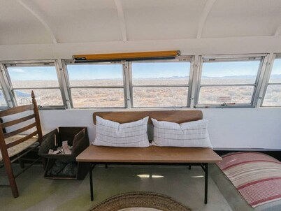 The Nowhere Bus · Off-Grid, Stargazing, Nic Cage Themed School Bus