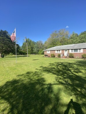 Property grounds - Sandbridge House with 2 acres and large back deck with wooded views (Virginia Beach)