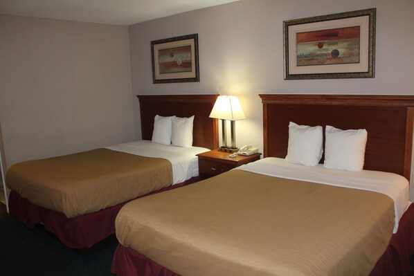 Standard Double Room, 2 Bedrooms | Desk, laptop workspace, soundproofing, free WiFi - Interstate Motel (Rensselaer)