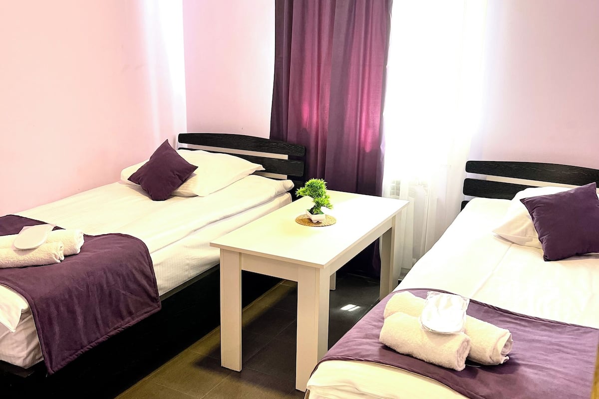 Standard Twin Room | Desk, blackout curtains, iron/ironing board, free WiFi