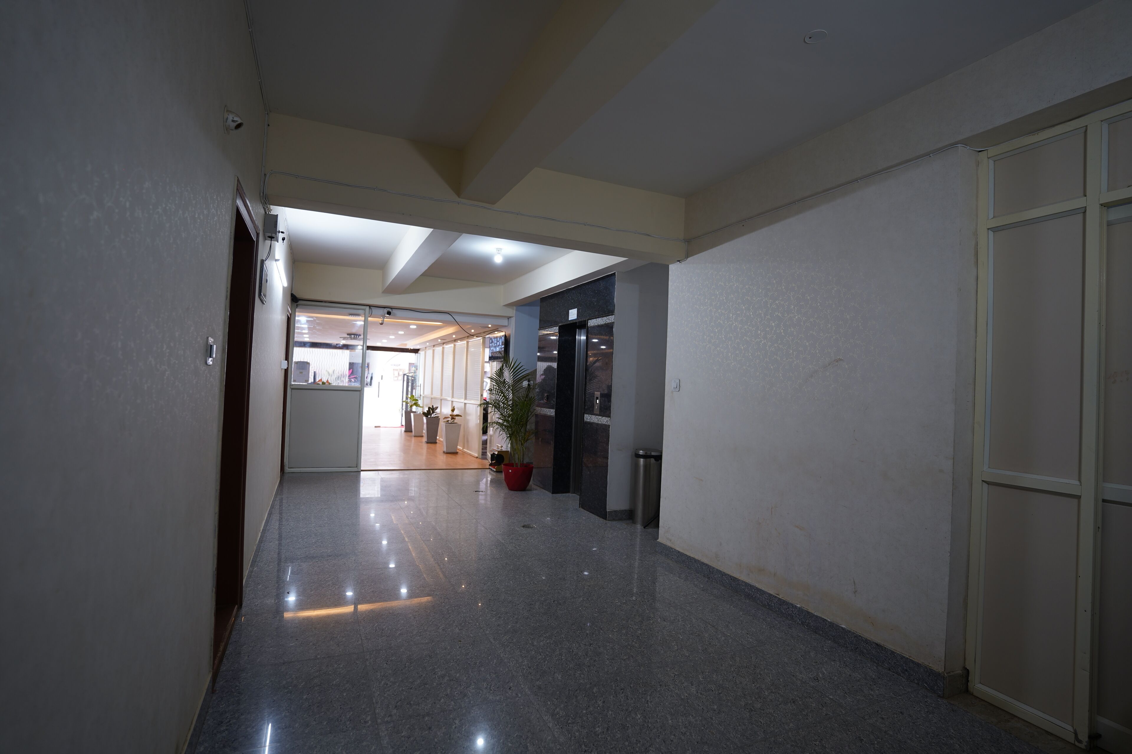 Área de estar no saguão