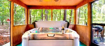 Modern A-Frame in Blairsville - Indoor Hot Tub & Firepit