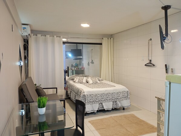 1 makuuhuone, työpöytä, silitysrauta/-lauta, ilmainen Wi-Fi