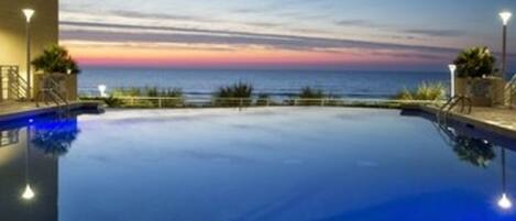 Indoor pool, outdoor pool