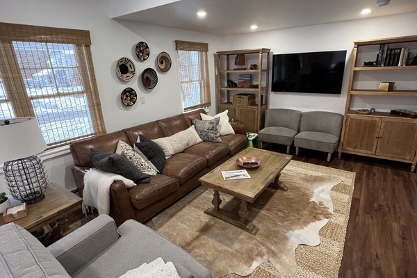 Smart TV, video games, foosball, books