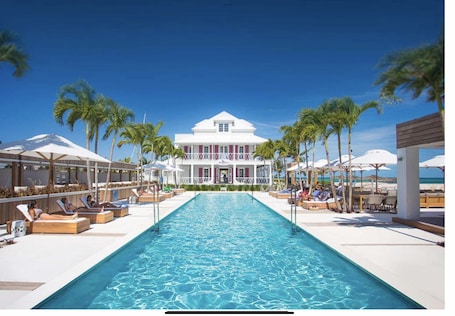 Outdoor pool. Beautiful white sand beaches, crystal clear turquoise water and romantic sunsets