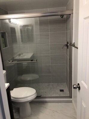 Towels, soap, shampoo