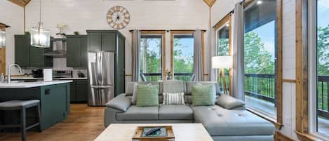 TV, fireplace, video games