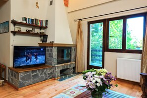 Smart TV, fireplace, books, stereo - Mountain Family Chalet (Comarnic)
