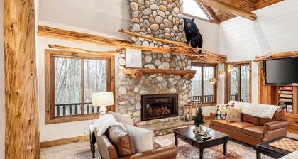 Cabin on 13 Wooded Acres w/ Hot Tub | Sleeps 14 | Game Room