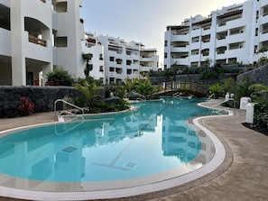 A heated pool