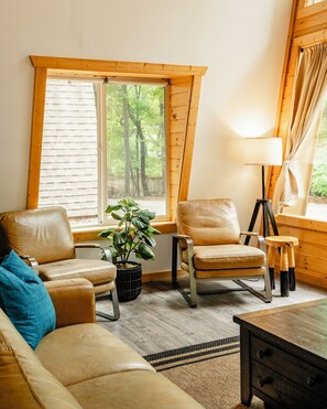Smart TV, fireplace, video games, ping pong