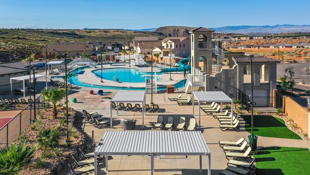 Et oppvarmet basseng