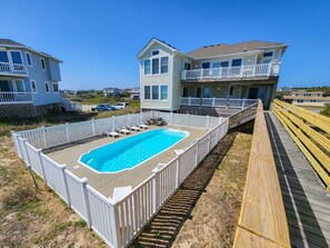Pool - Blue Marlin - 6BR Oceanfront Home w/Private Pool & Ocean Views (Southern Shores)