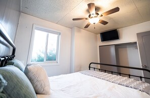 1 bedroom, iron/ironing board, travel crib, free WiFi