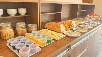 Free daily self-service breakfast
