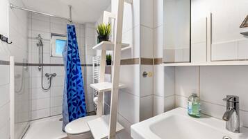 Shower, hair dryer