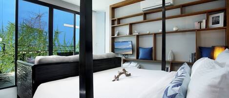 1 غرفة نوم وخزنة داخل الغرفة ومكواة/لوح كي وواي فاي