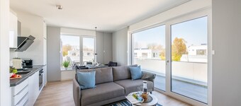 Villa 15 Penthouse "ankerplatz 2" - Modernes Penthouse mit Sonnenterrasse und Blick zu Schloß